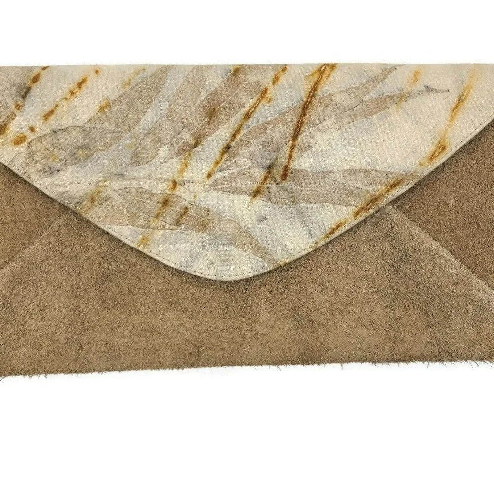 New Ali Dakota Kauai Suede Clutch Purse 